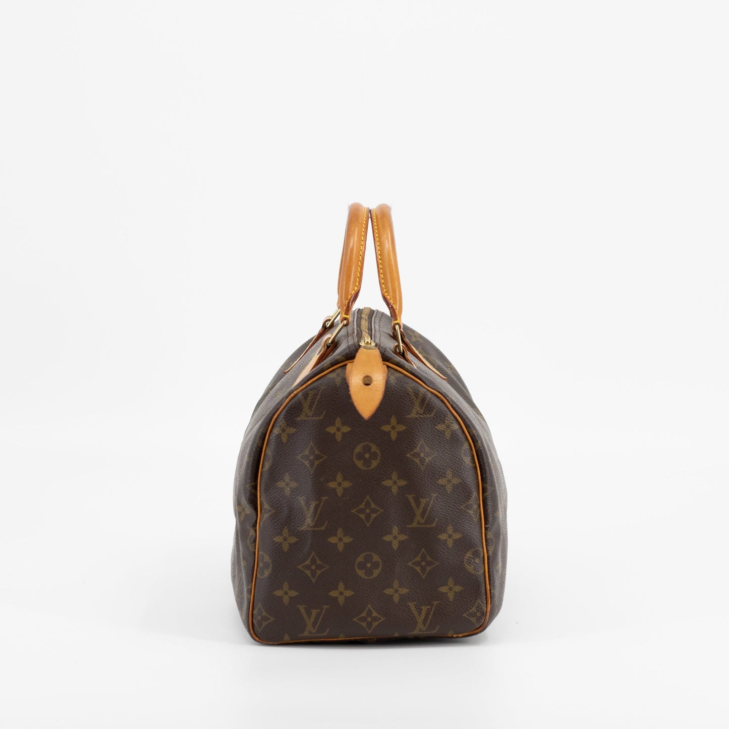 Louis Vuitton Monogram Speedy 30 Brown Canvas Handbag