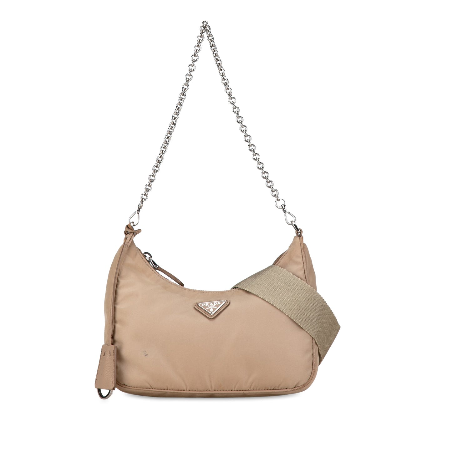 Prada Re-Edition 2005 Beige Nylon Canvas