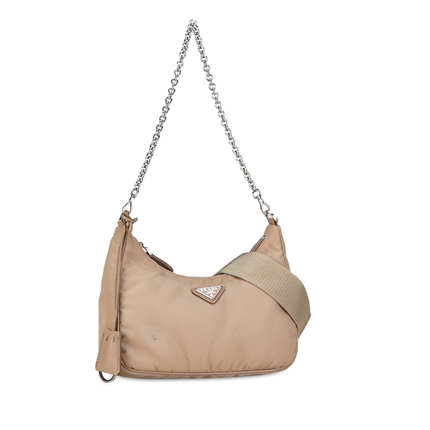 Prada Re-Edition 2005 Beige Nylon Canvas