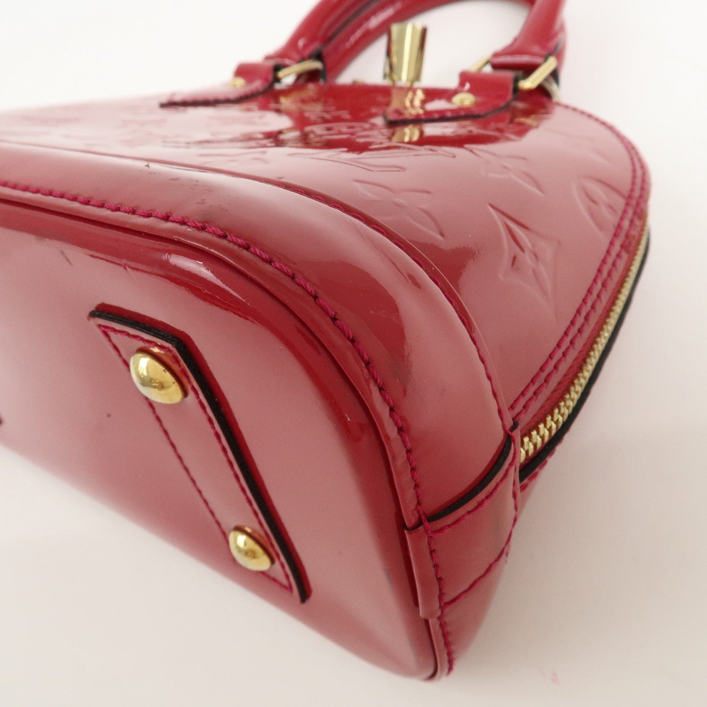 Louis Vuitton Monogram Vernis Alma BB Hand Bag Rose M91171