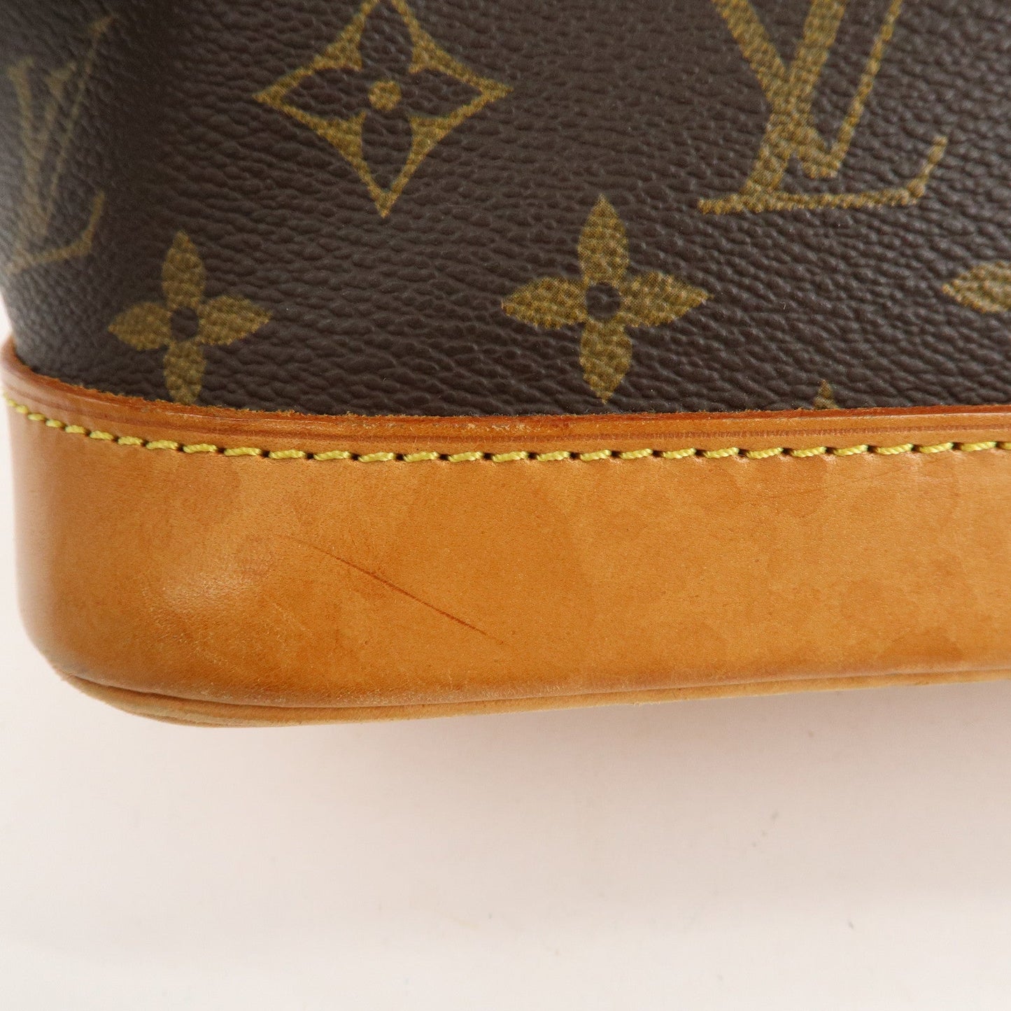 Louis Vuitton Monogram Alma Hand Bag Brown M51130