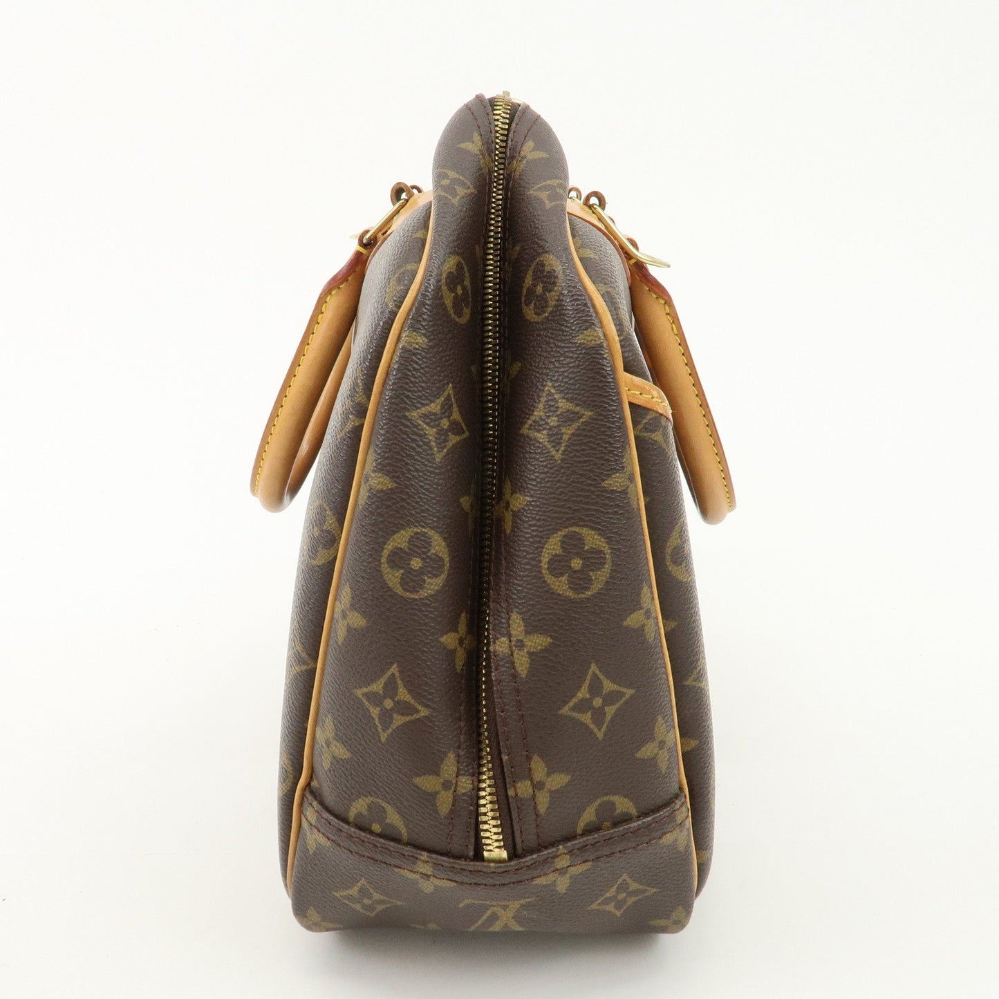 Louis Vuitton Monogram Deauville Hand Bag Brown M47270