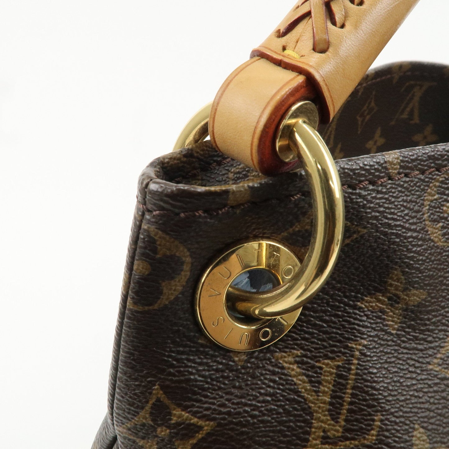 Louis Vuitton Monogram Artsy MM Shoulder Bag Brown M40249