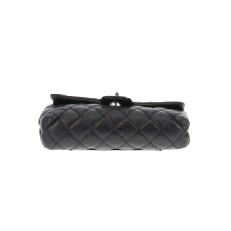 Chanel Black Calf Leather Staff Issue Belt Bag