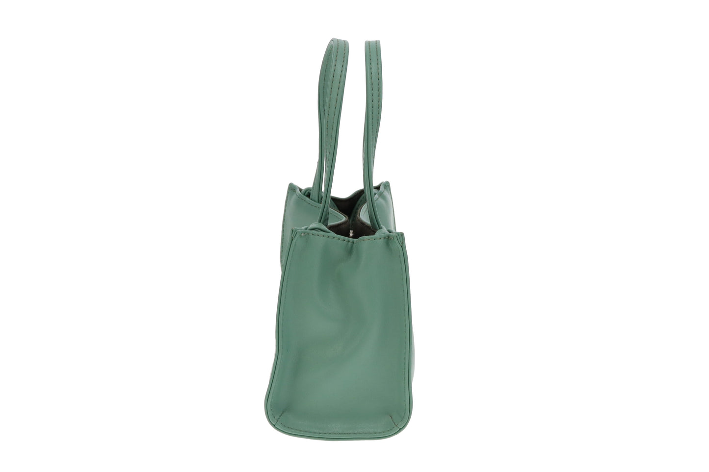 Telfar Sage Coloured Faux Leather Small Shopping Bag