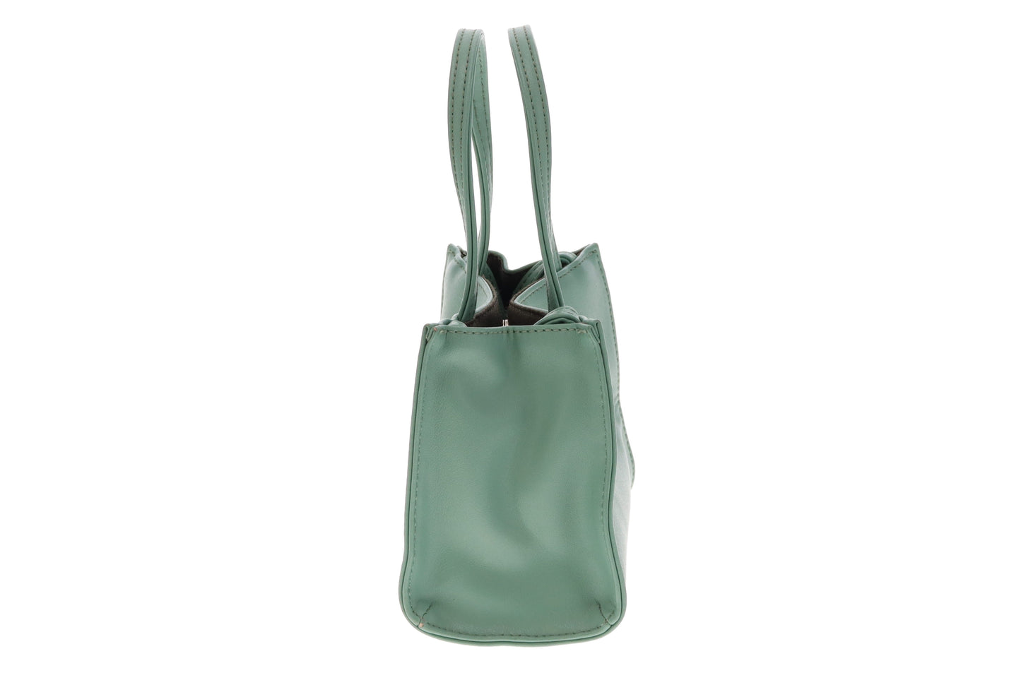 Telfar Sage Coloured Faux Leather Small Shopping Bag