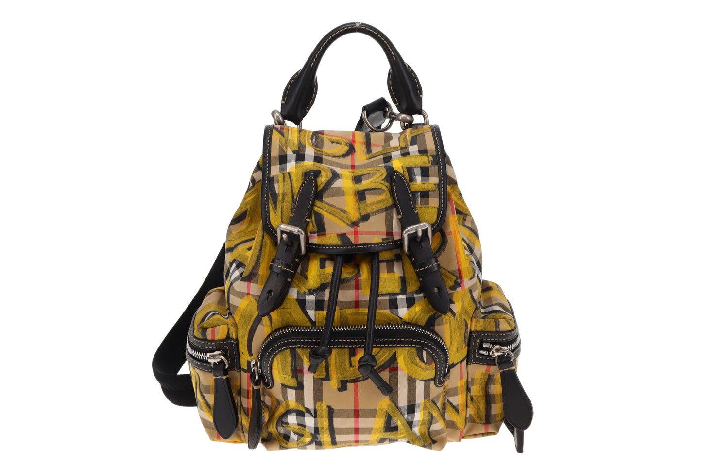 Burberry Graffiti Check Mini Backpack