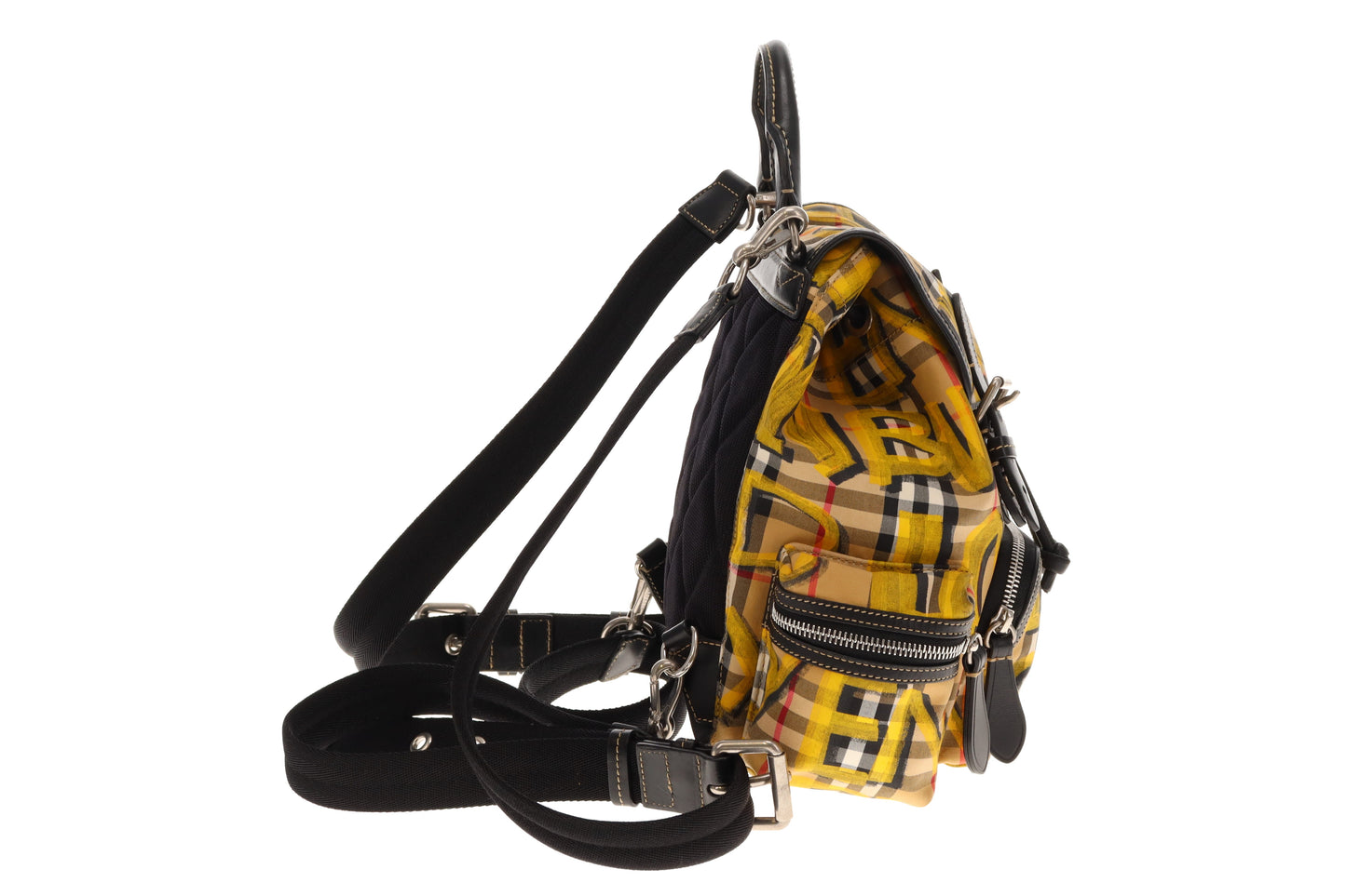 Burberry Graffiti Check Mini Backpack