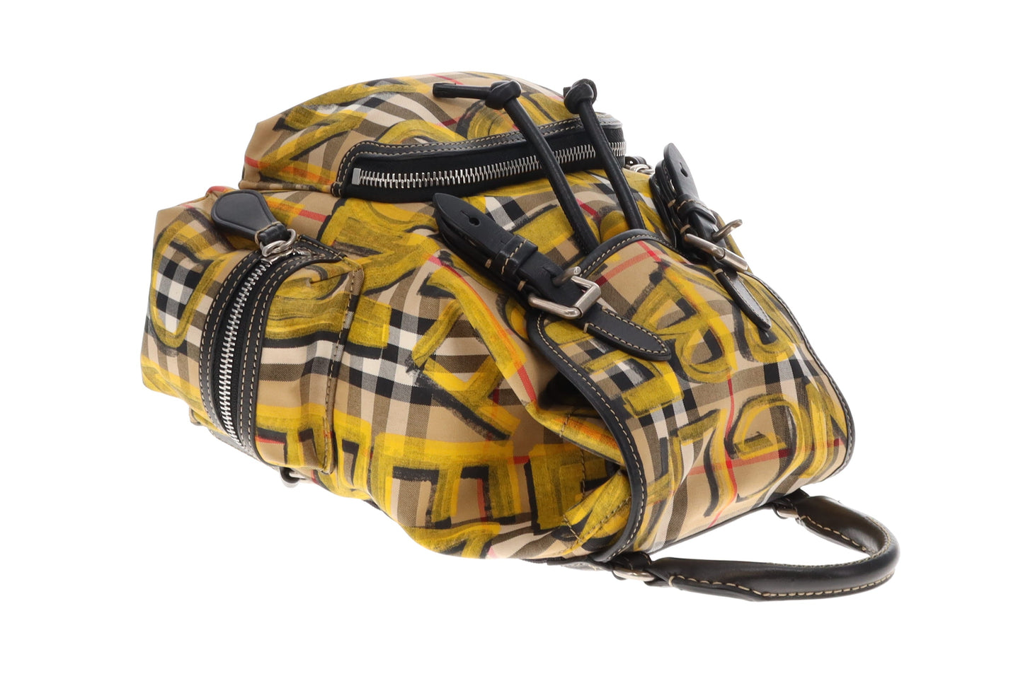 Burberry Graffiti Check Mini Backpack