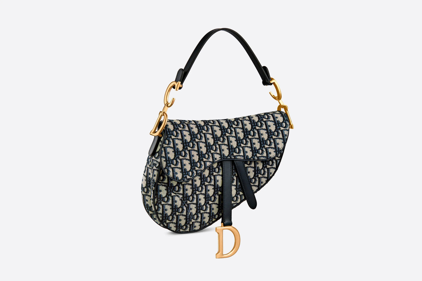 CD SADDLE BAG Blue Dior Oblique Jacquard