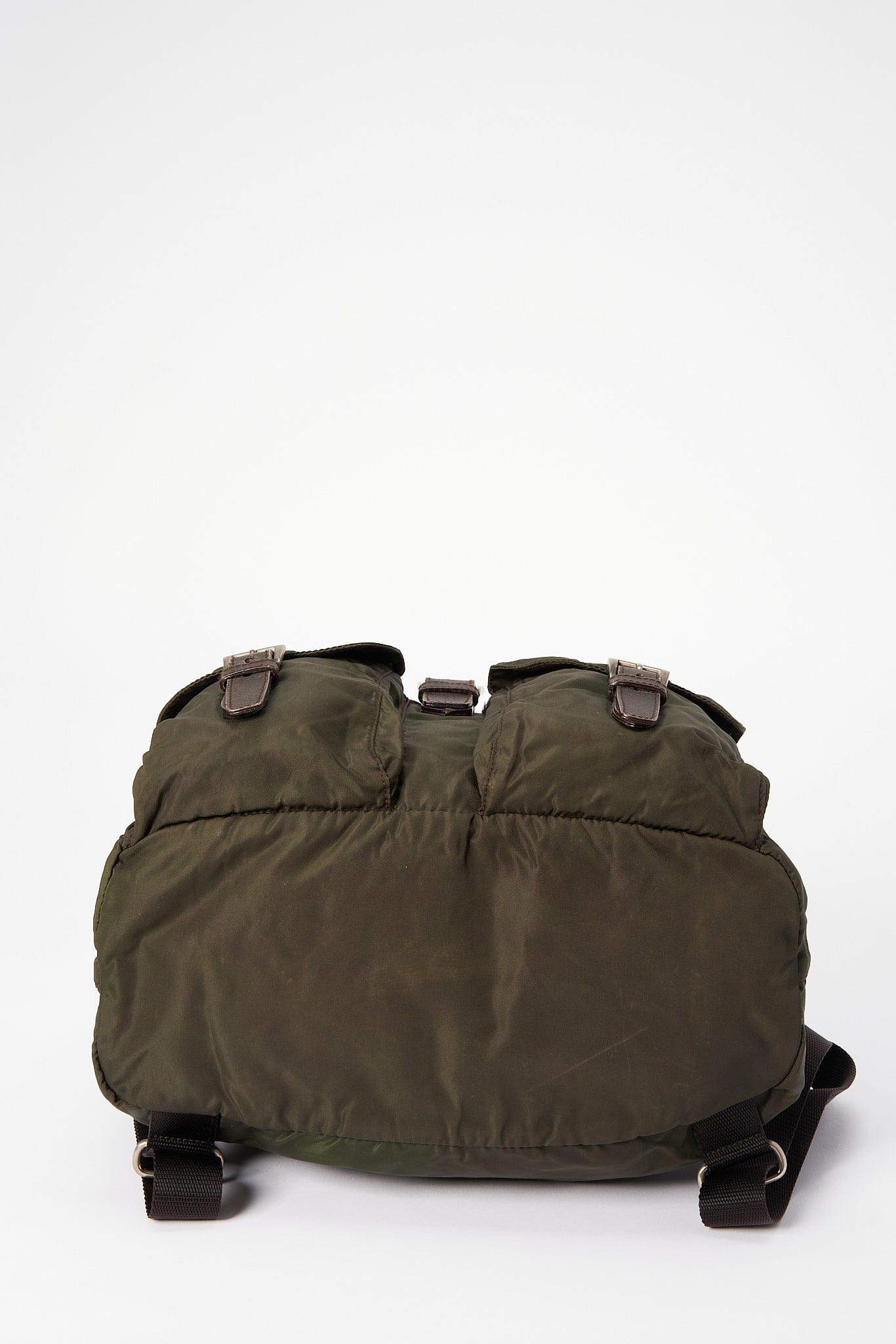 Prada Green Nylon Backpack