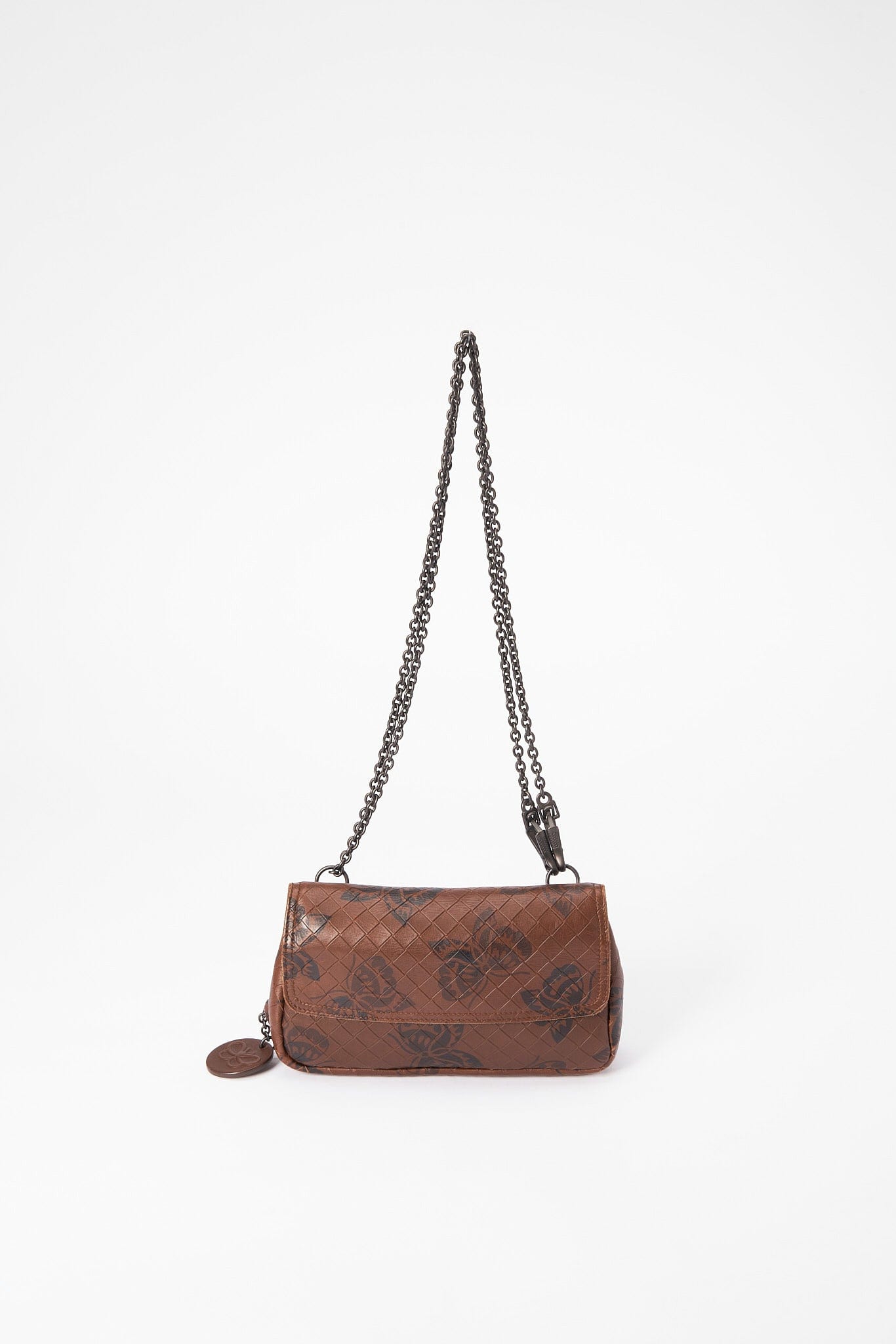 Bottega Veneta Butterfly Leather Crossbody Bag - Brown