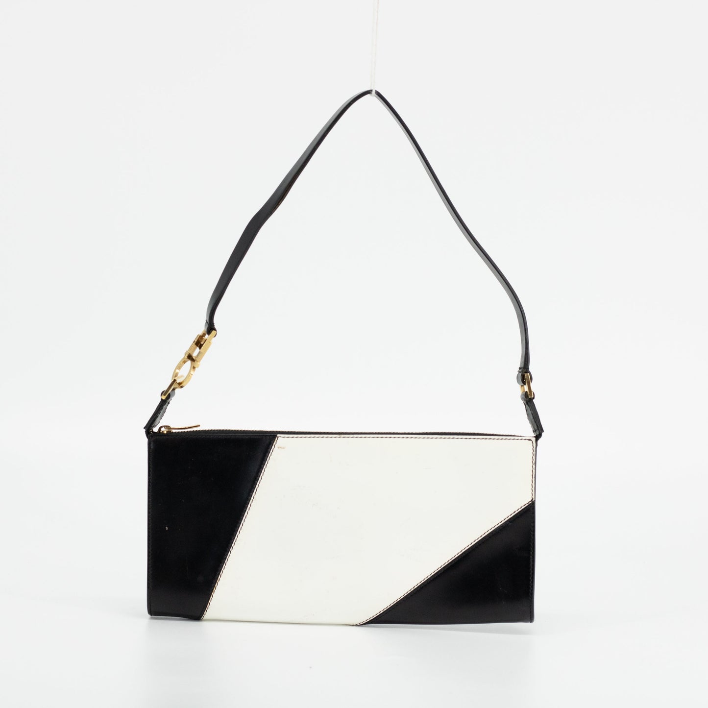 Salvatore Ferragamo Black / White Pochette