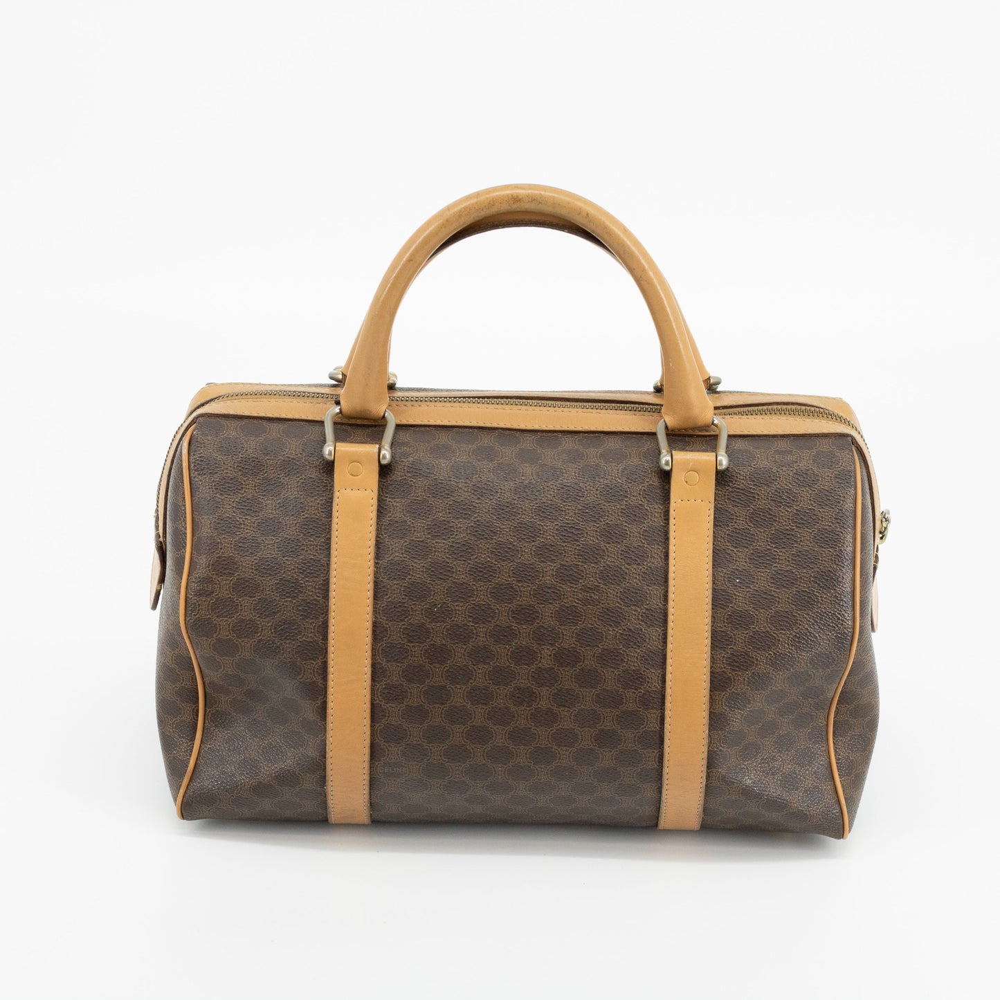 Celine Brown Macadam Boston Bag