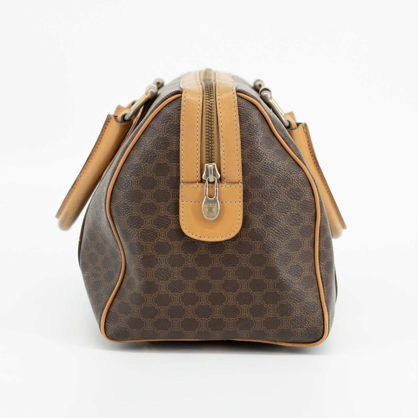 Celine Brown Macadam Boston Bag