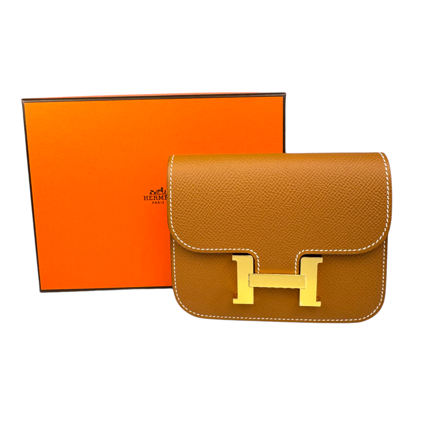 Hermès Constance Slim Compact Gold Epsom