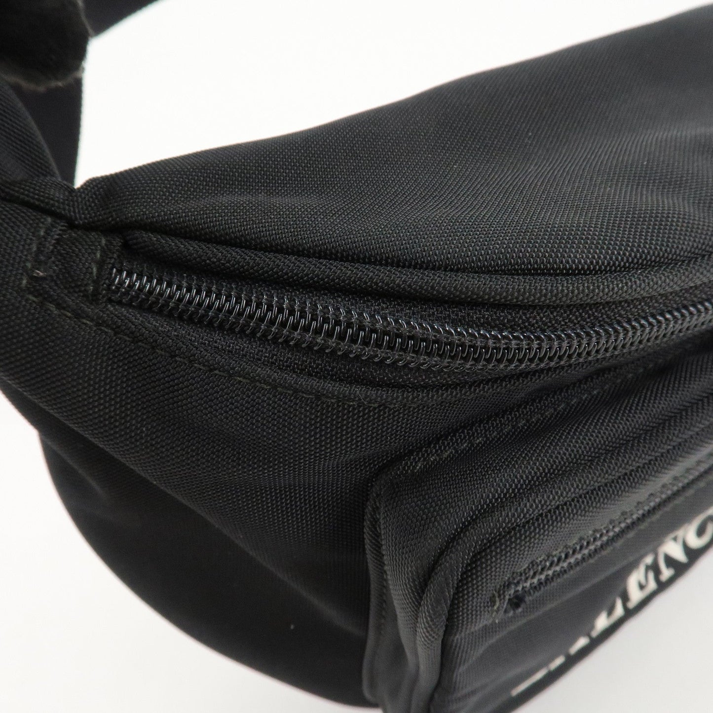 BALENCIAGA Explorer Nylon Waist Bag Adjustable Strap Black 482389