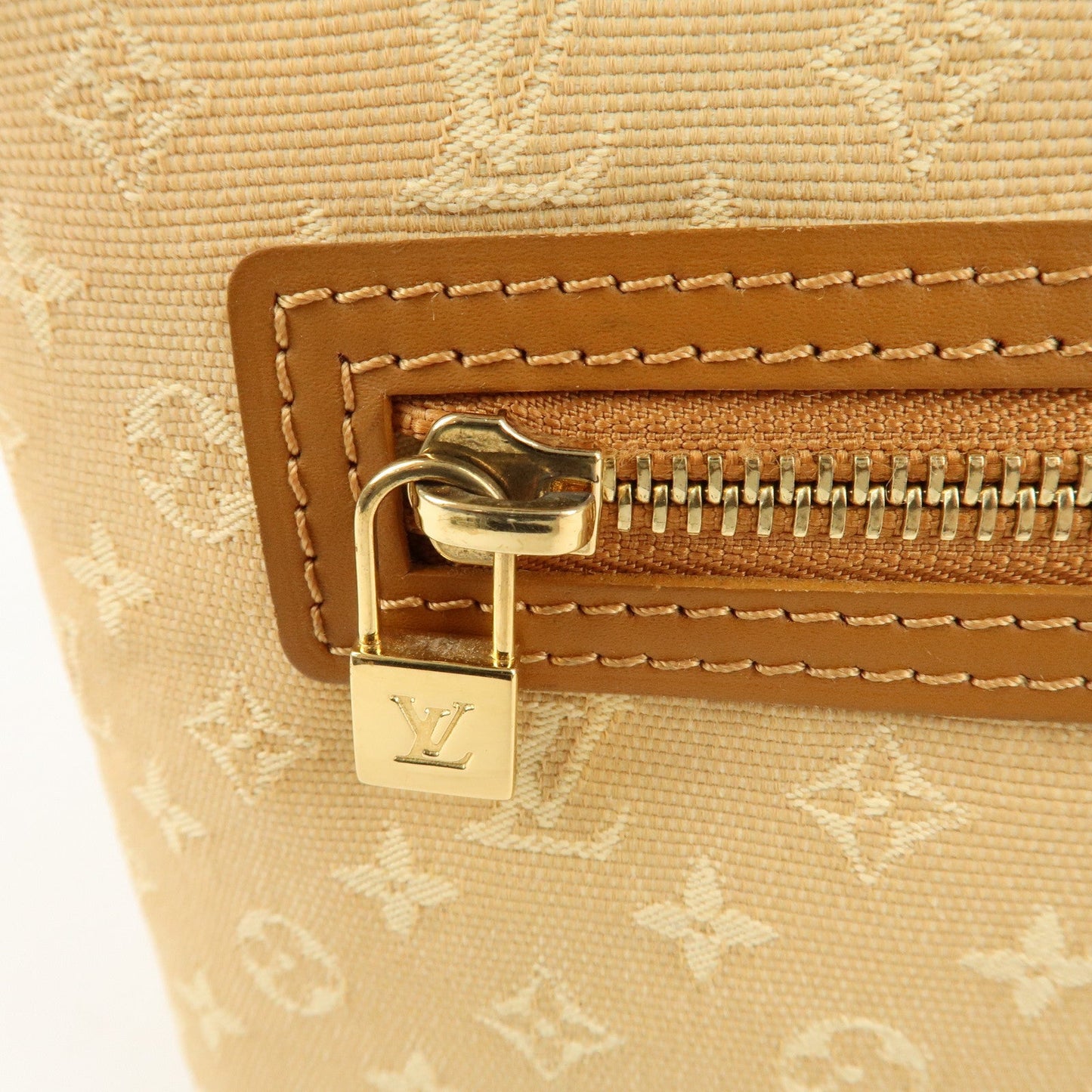 Louis Vuitton Monogram Mini Lucille PM Hand Bag Beige M92684