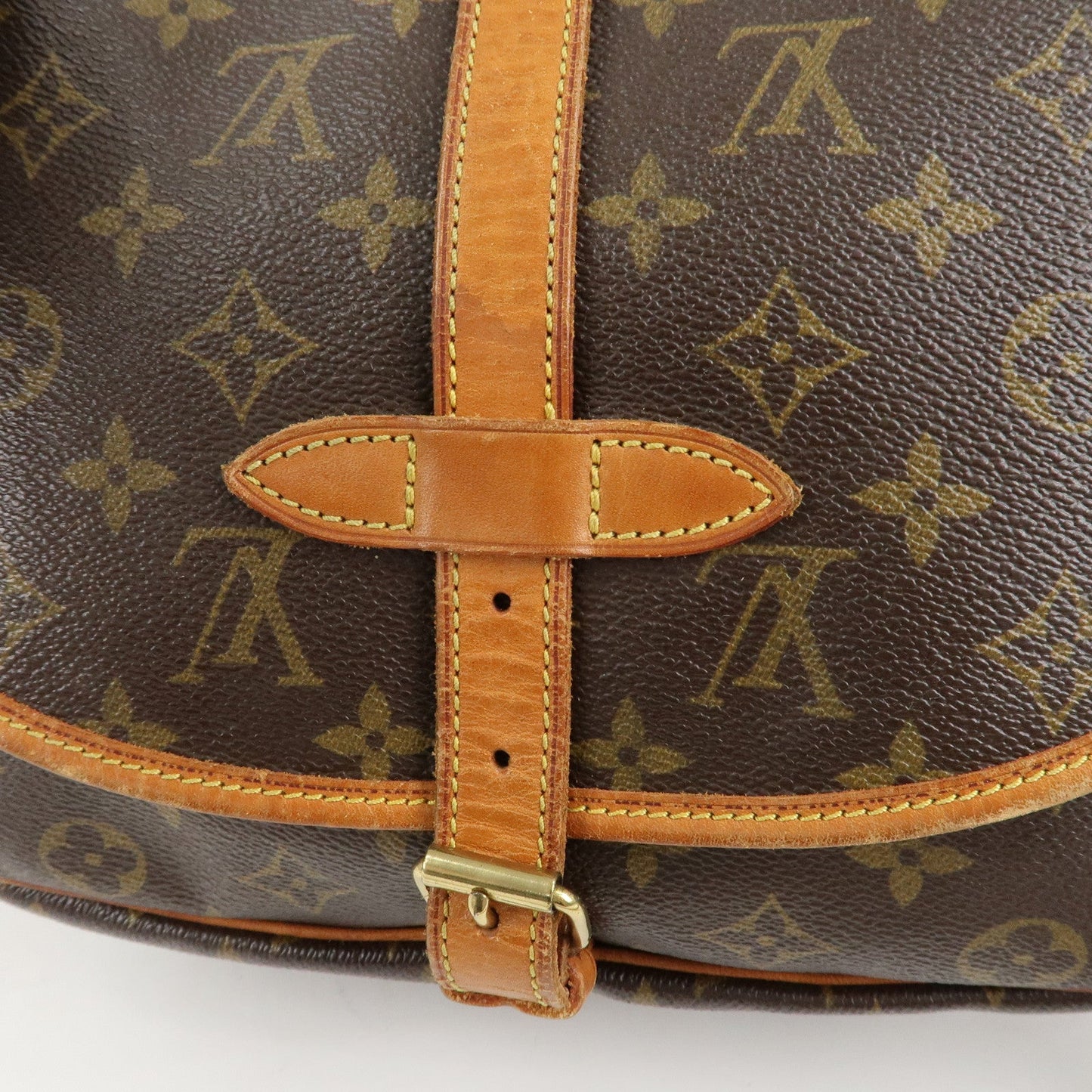 Louis Vuitton Monogram Saumur 30 Crossbody Bag Brown M42256