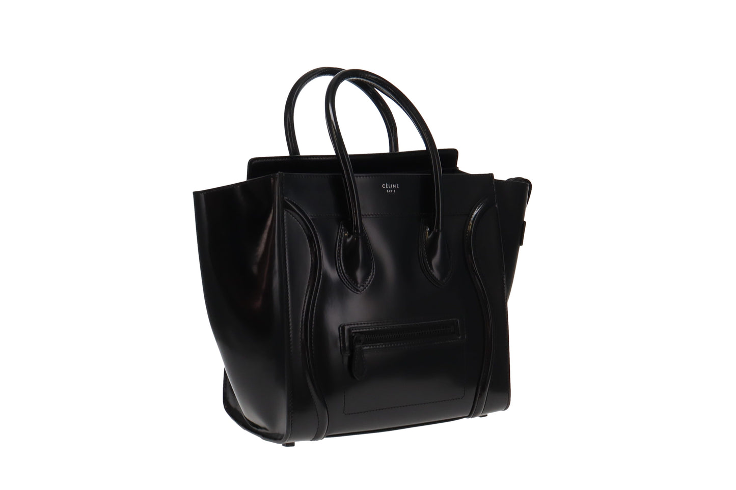 Celine Mini Luggage Black Patent