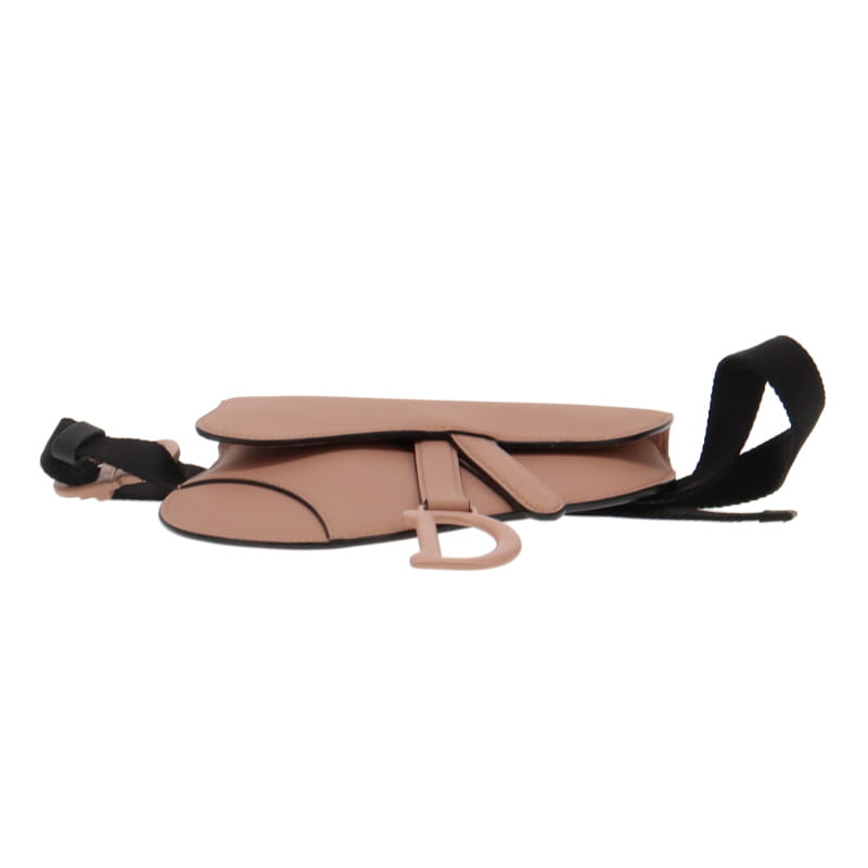 Christian Dior Saddle Flat Belt Pouch In Nude Calfskin 2019