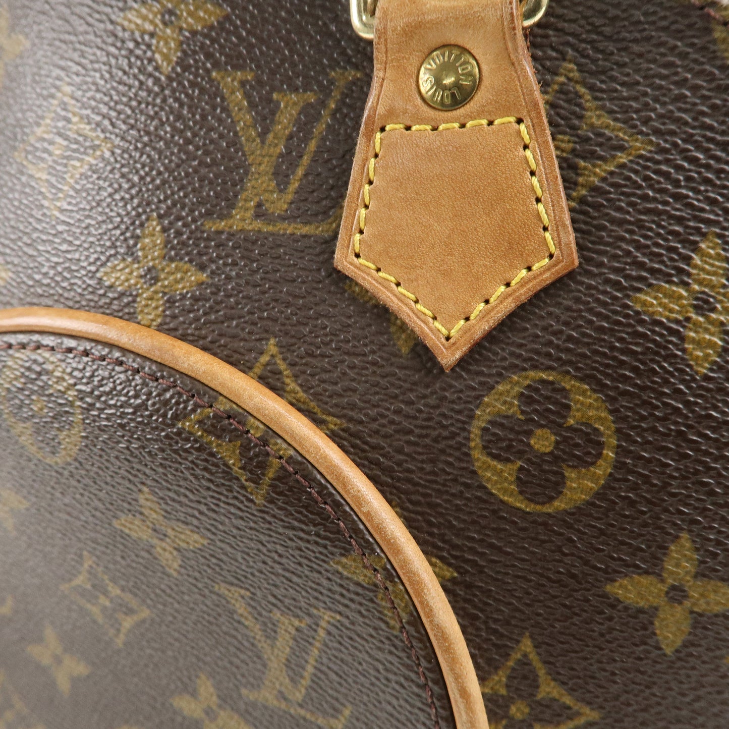 Louis Vuitton Monogram Ellipse MM Hand Bag Brown M51127