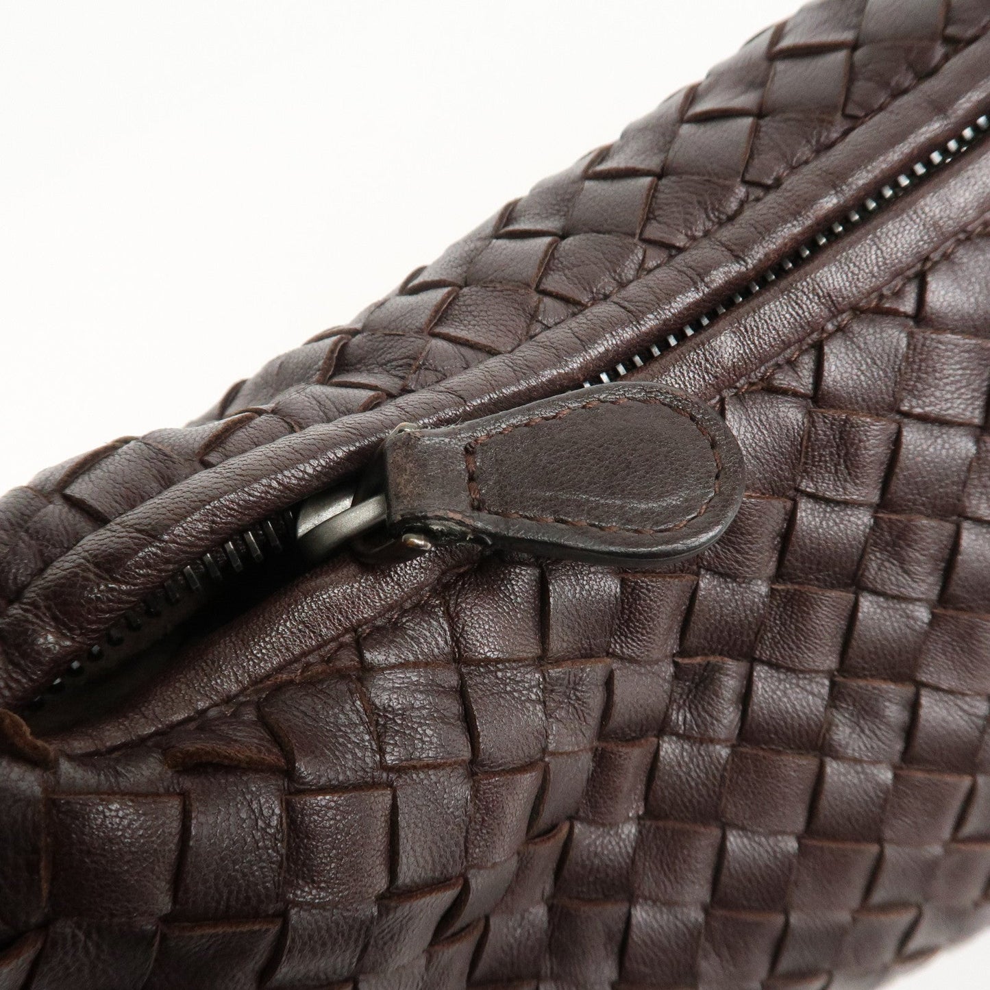 BOTTEGA VENETA Hobo Intrecciato Leather Shoulder Bag Brown 115653