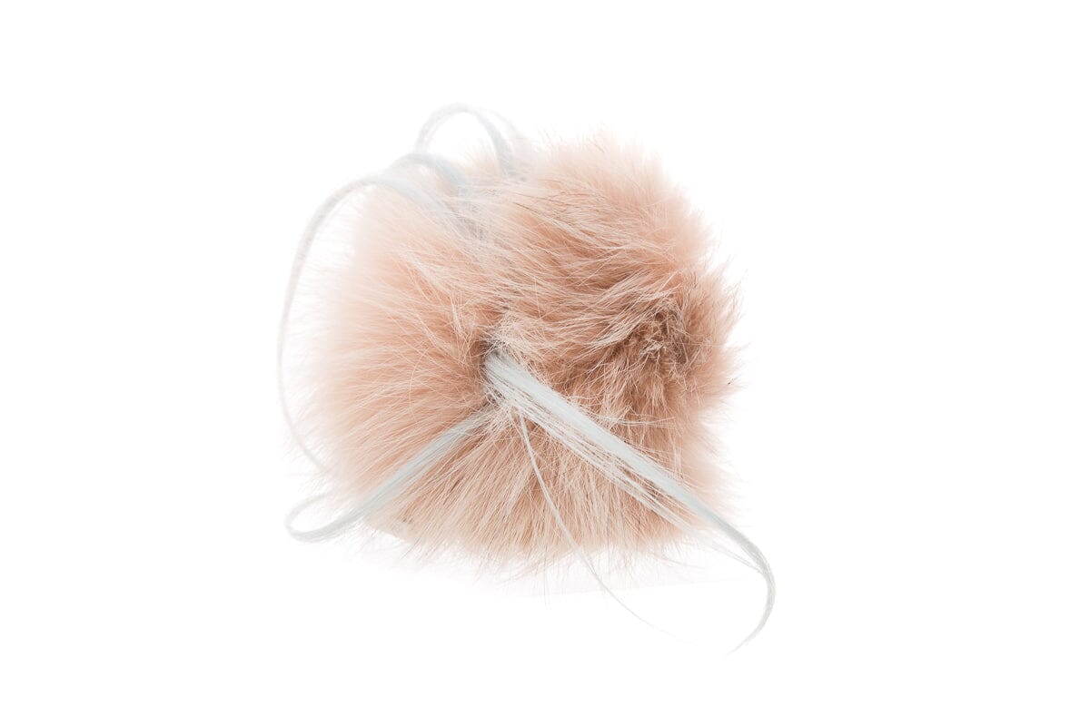 Fendi Pink "Bug Bag" Fur Charm