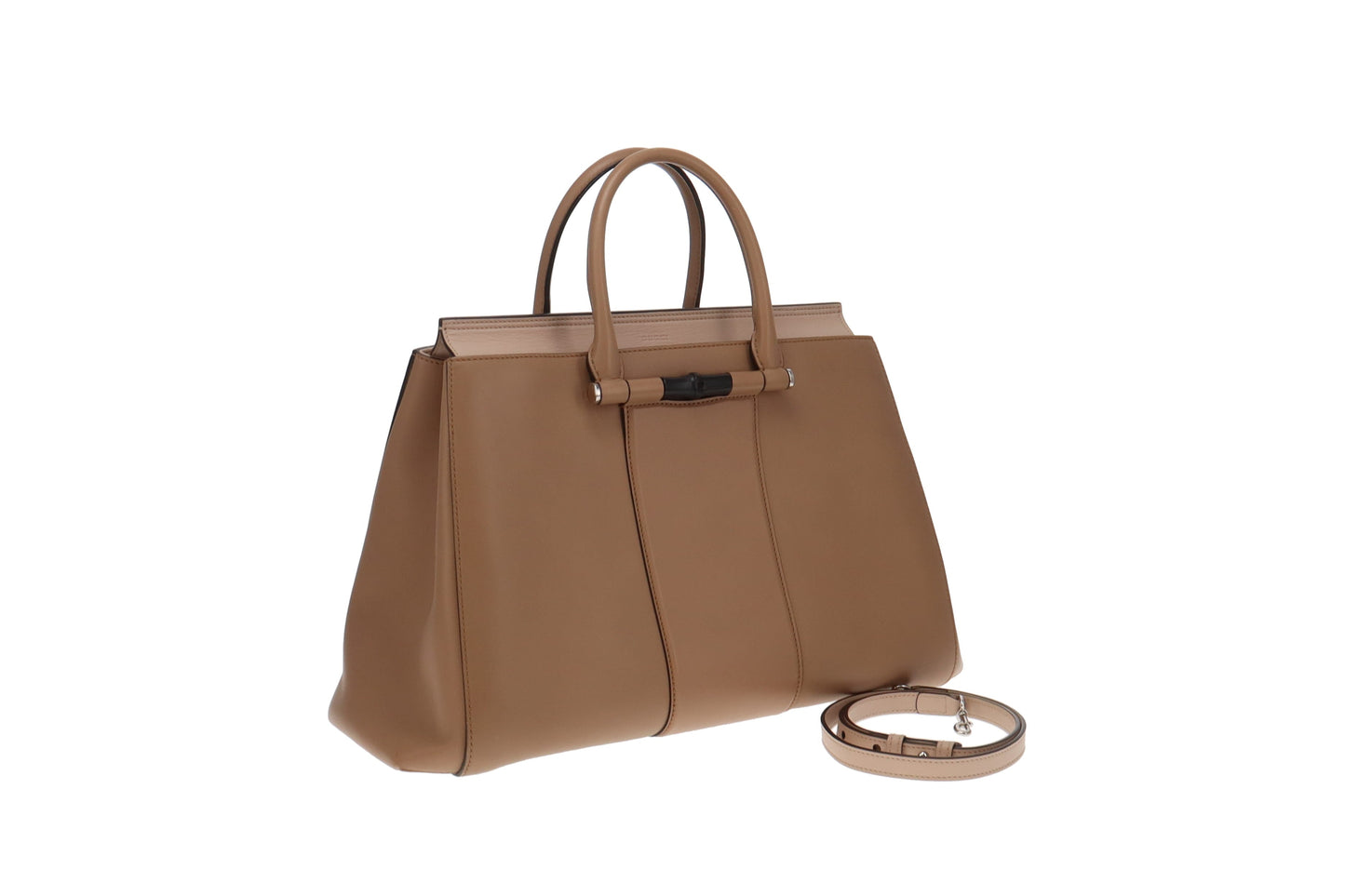 Gucci Lady Bamboo 2way Tote Beige