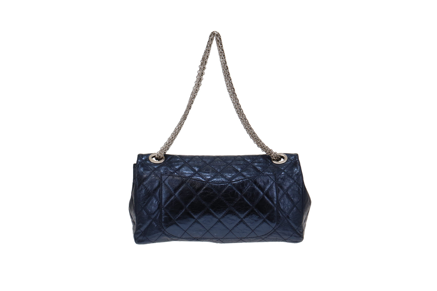 Chanel Metallic Blue Metallic Aged Calfskin 2.55 Reissue 228 Maxi Double Flap Bag 2008/09