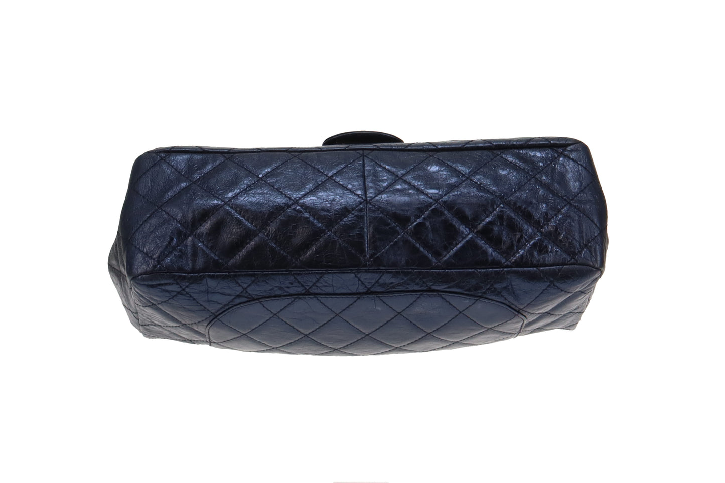 Chanel Metallic Blue Metallic Aged Calfskin 2.55 Reissue 228 Maxi Double Flap Bag 2008/09