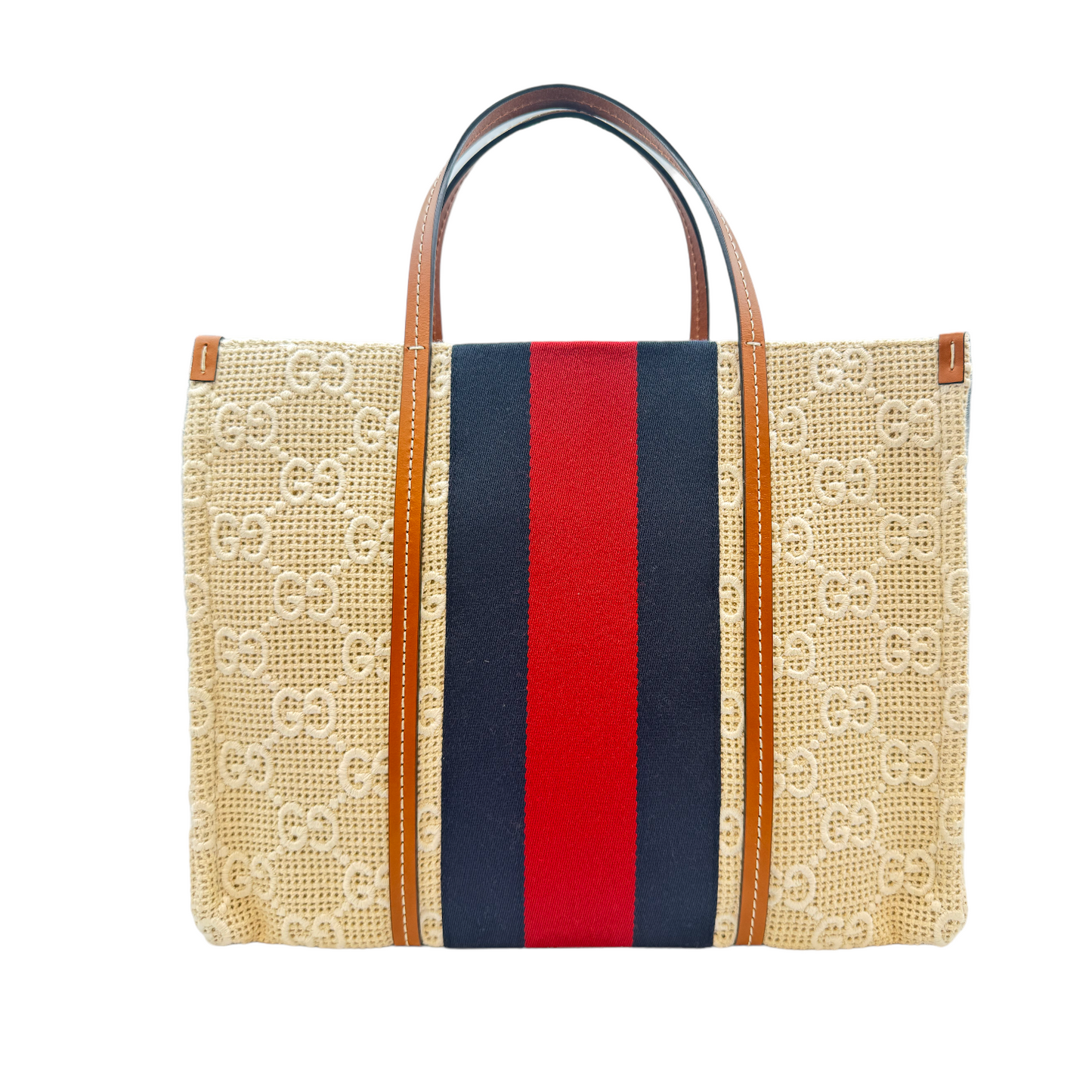 Gucci Interlocking G Canvas Tote Bag