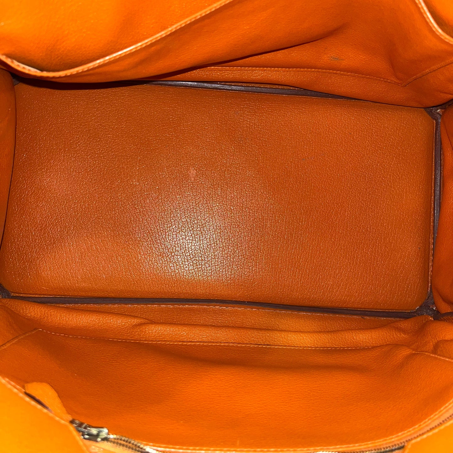 HERMES Orange Chevre de Coromandel Birkin 40