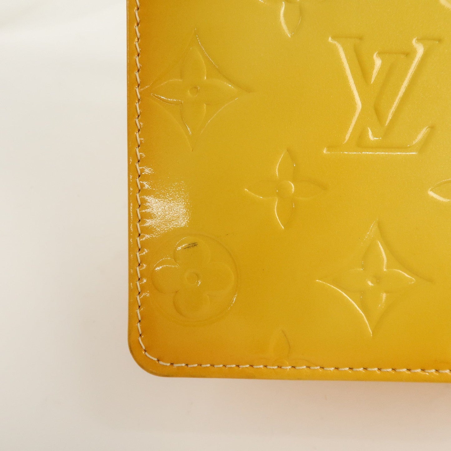 Louis Vuitton Vernis Spring Street Hand Bag LimeYellow M91068