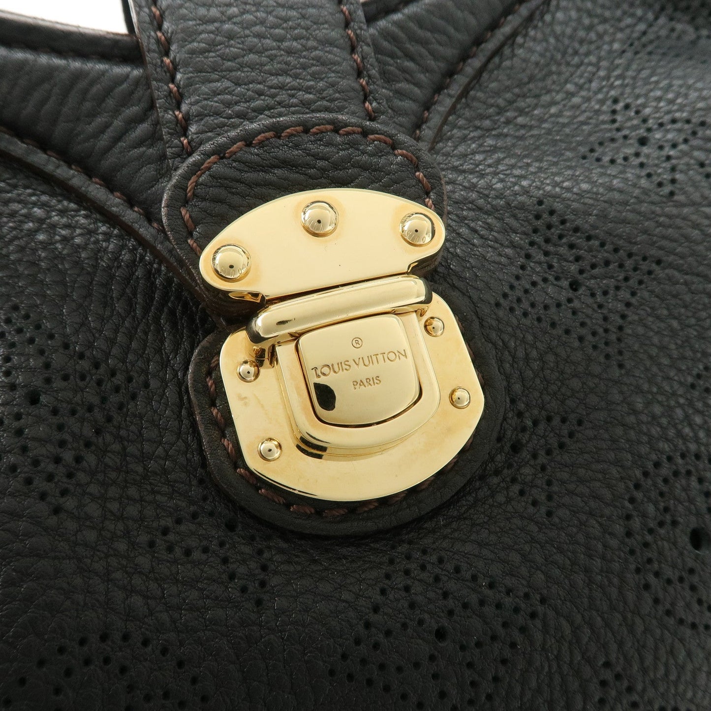 Louis Vuitton Monogram Mahina XS Shoulder Bag Black M95660