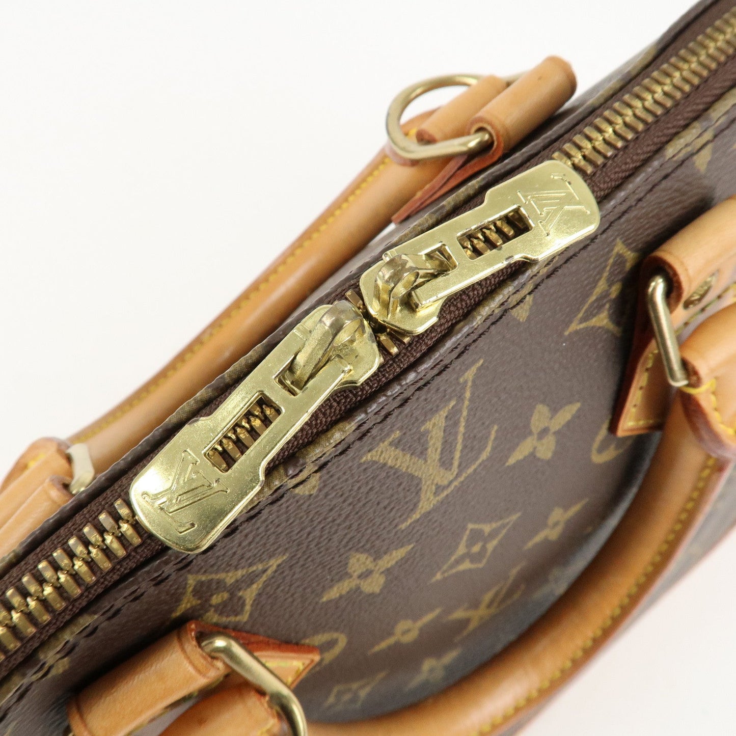 Louis Vuitton Monogram Alma Hand Bag Brown M51130