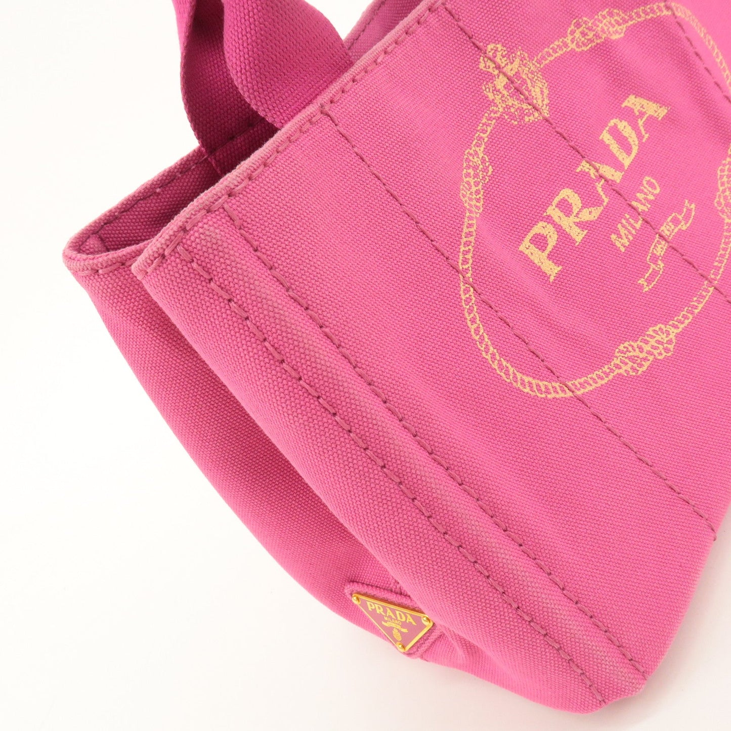 PRADA Canapa Mini Canvas 2Way Hand Shoulder Bag Pink B2439G