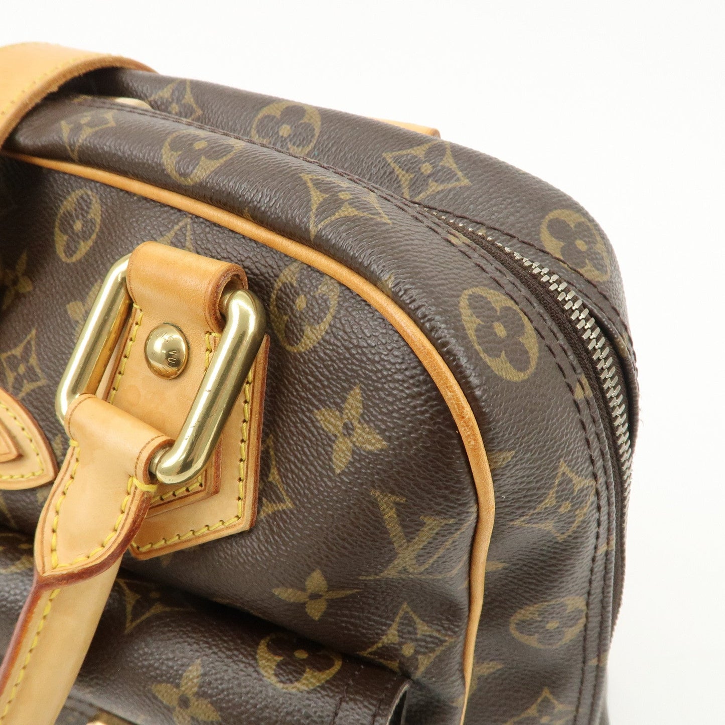 Louis Vuitton Monogram Manhattan GM Hand Bag Boston Bag M40025