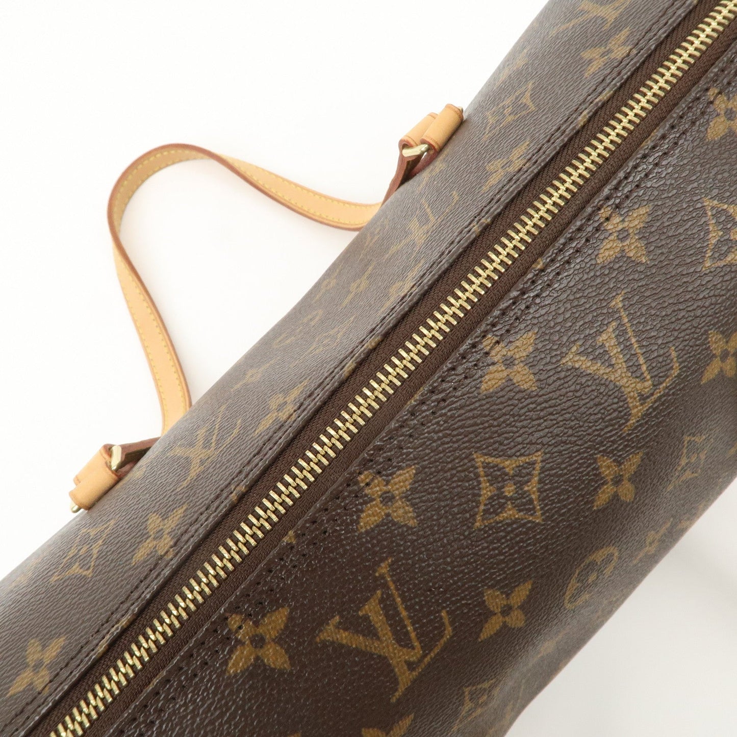 Louis Vuitton Monogram Papillon 30 Hand Bag Brown M51385