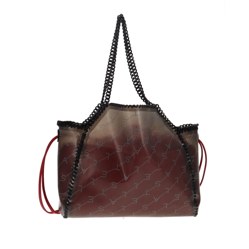 Stella McCartney Vinyl Falabella Tote With Red Drawstring Interior