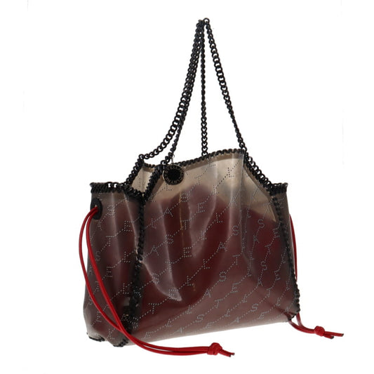 Stella McCartney Vinyl Falabella Tote With Red Drawstring Interior