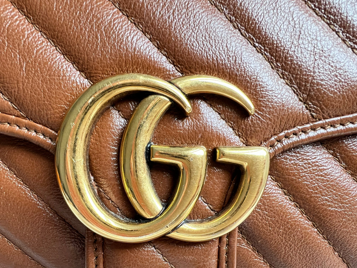 Gucci GG Brown Marmont Small Shoulder Bag (RRP £1800)