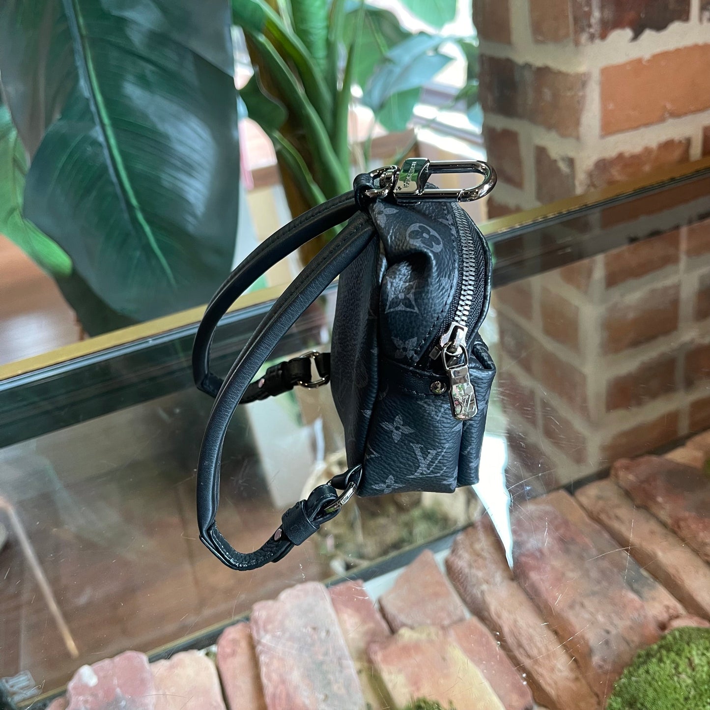 LOUIS VUITTON Graphite Backpack Charm