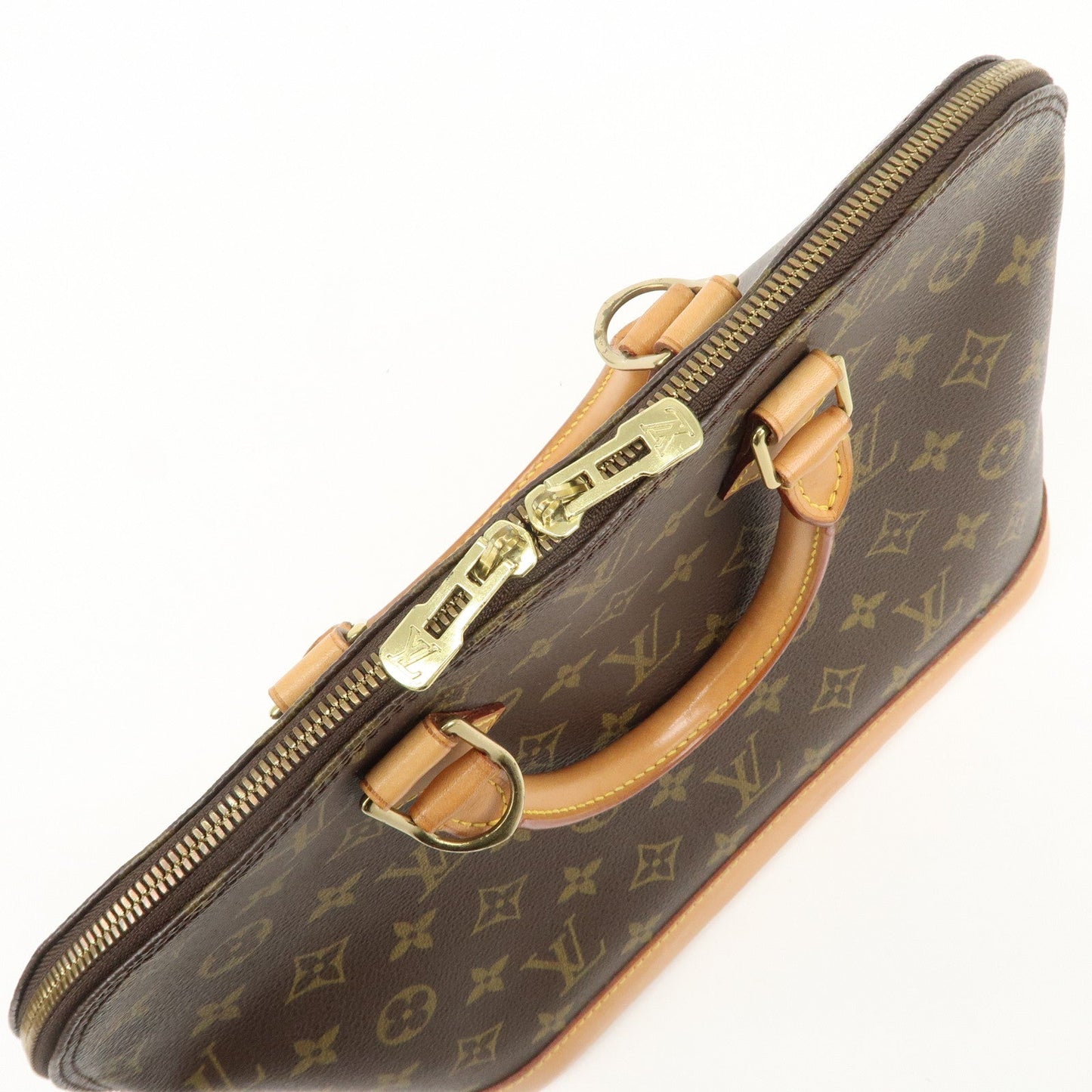 Louis Vuitton Monogram Alma Hand Bag Brown M51130