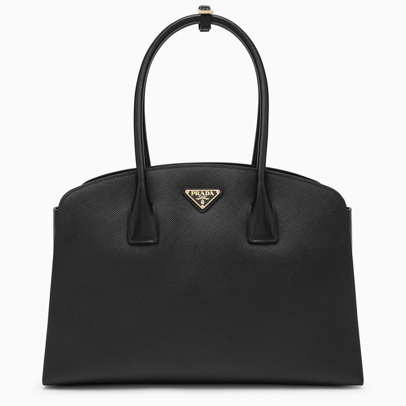 Prada Large Handbag In Black Saffiano Women