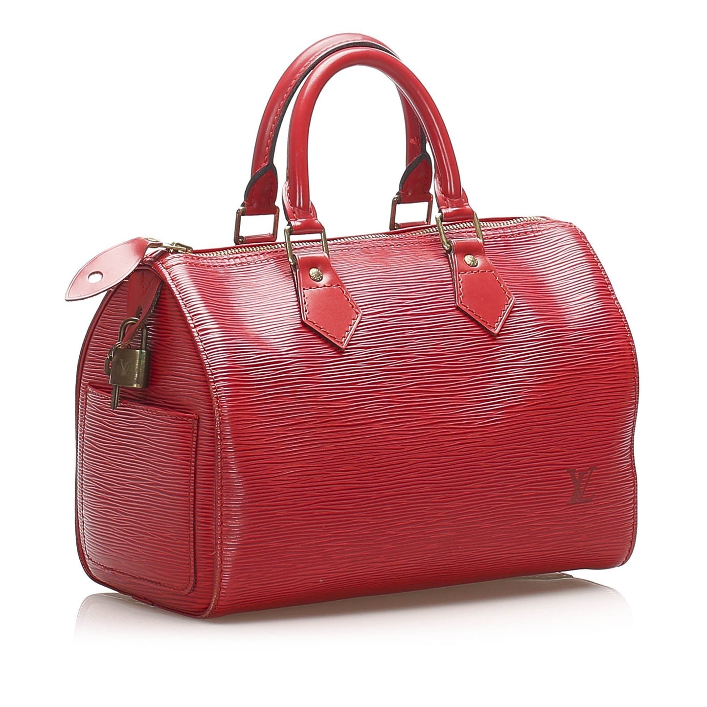 Louis Vuitton Red Epi Speedy 25 VI1924