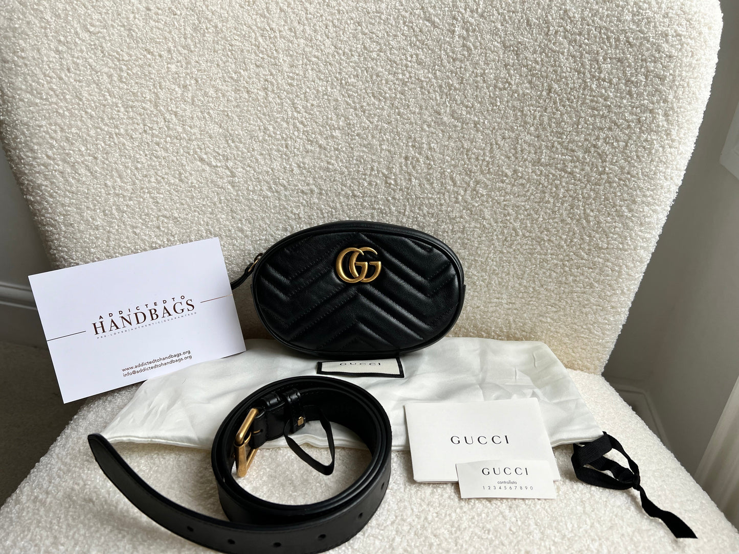 Gucci GG Black Marmont Belt Bag (RRP £865)