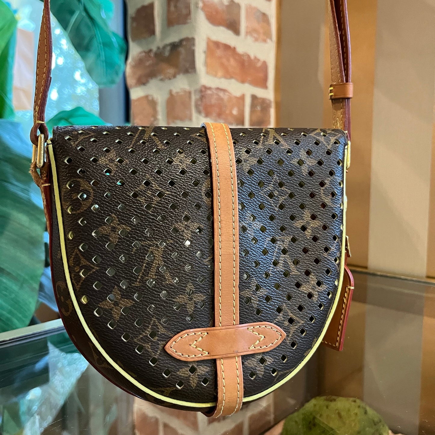 LOUIS VUITTON Chantilly Perforated Crossbody