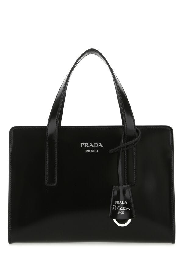 Prada Woman Black Leather Re-Edition 1995 Handbag