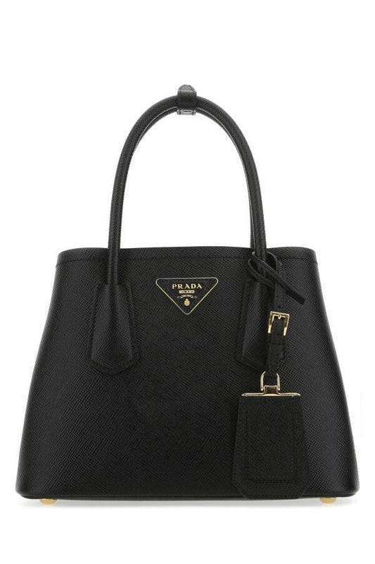 Prada Woman Black Leather Handbag